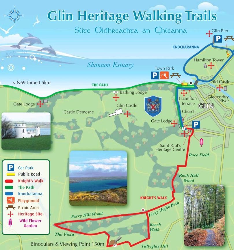 Knights Haven Bed and Breakfast Glin Exteriör bild
